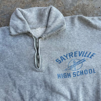 1940’s/50’s Sayreville Bombers Quarter Zip Sweatshirt 24” Chest