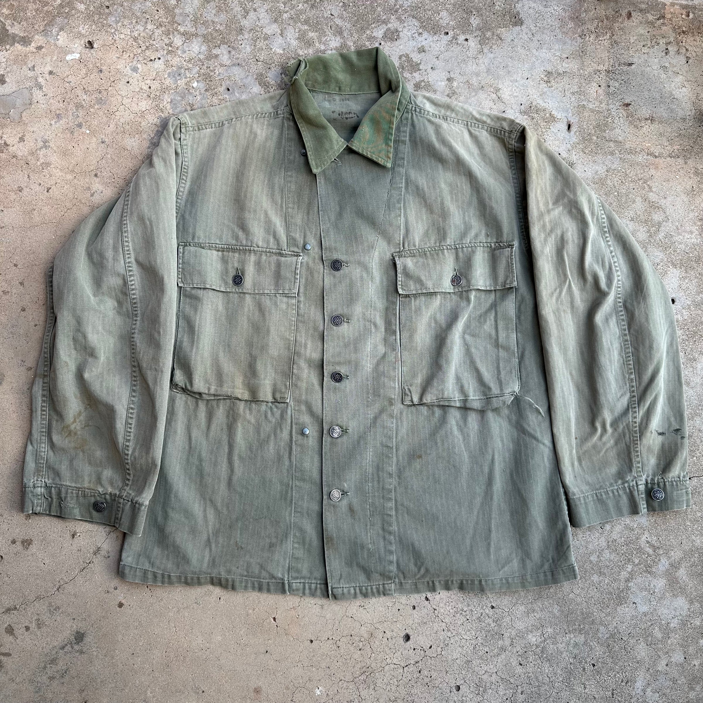 1940’s WWII M-43 HBT Jacket 25.5” Chest