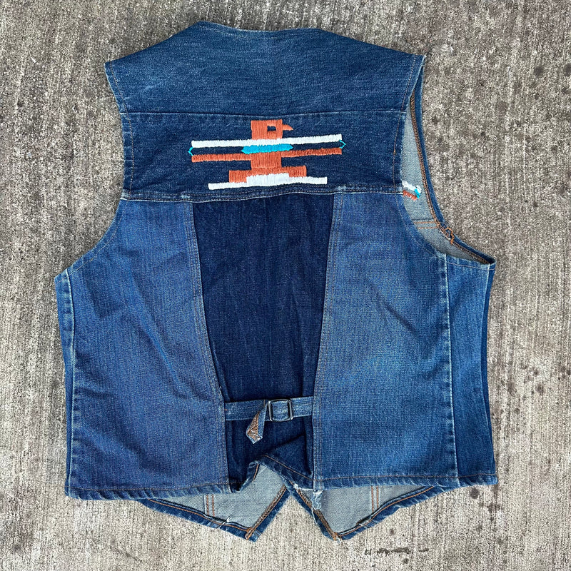 1970’s/80’s Levi’s Fresh Produce Denim Vest S/M