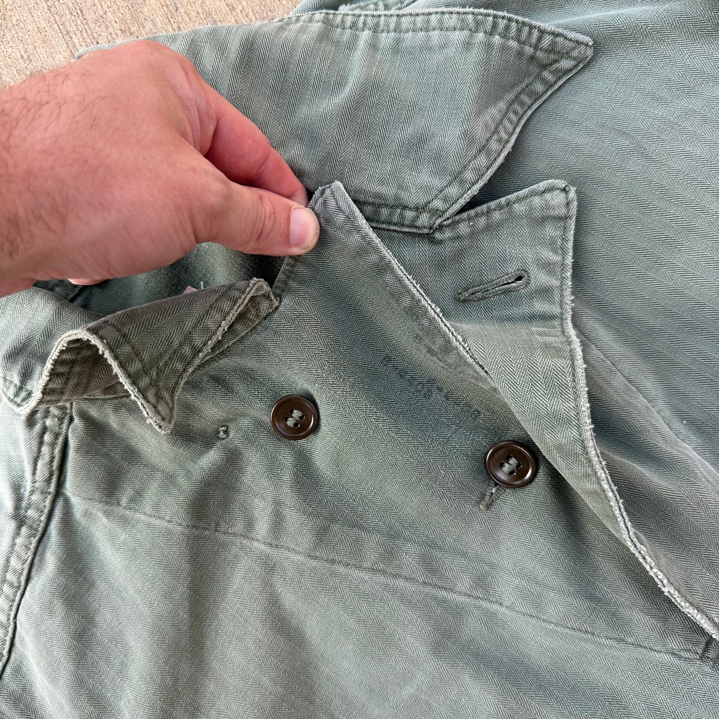 1940’s/50’s USAF Patched HBT Coveralls Small