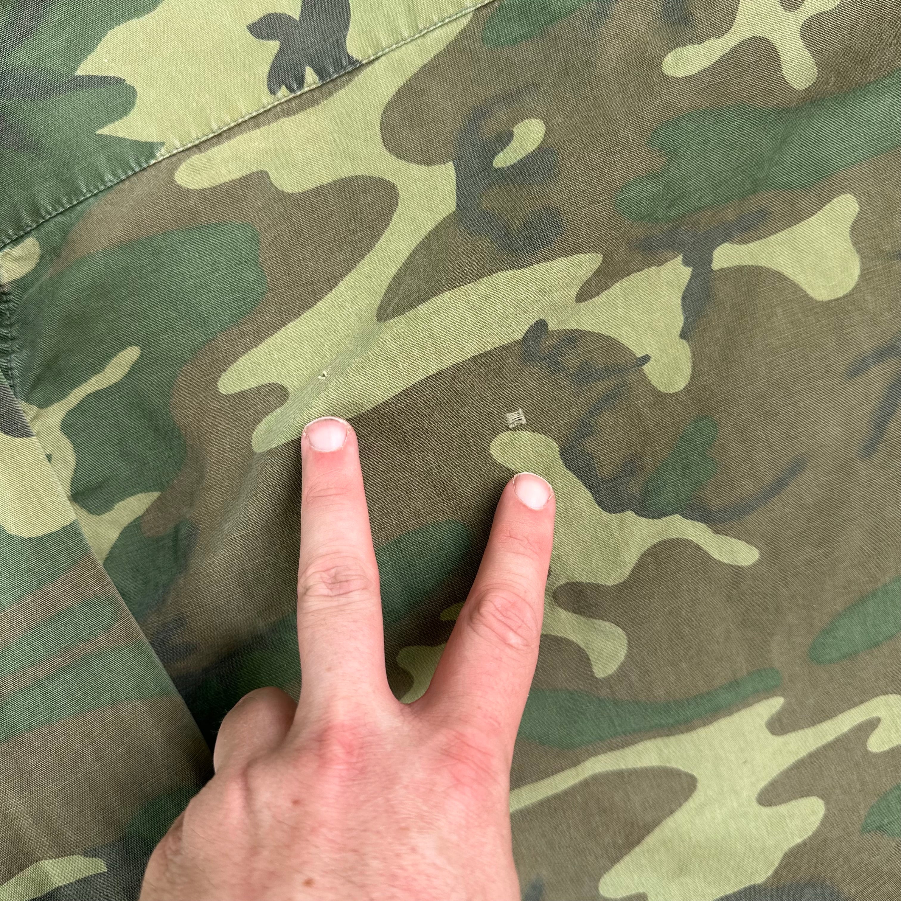 1960's Vietnam War First Pattern Poplin ERDL Camo Jungle