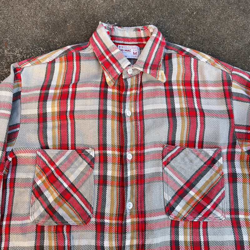 1970’s Big Mac Plaid Cotton Flannel Shirt Medium