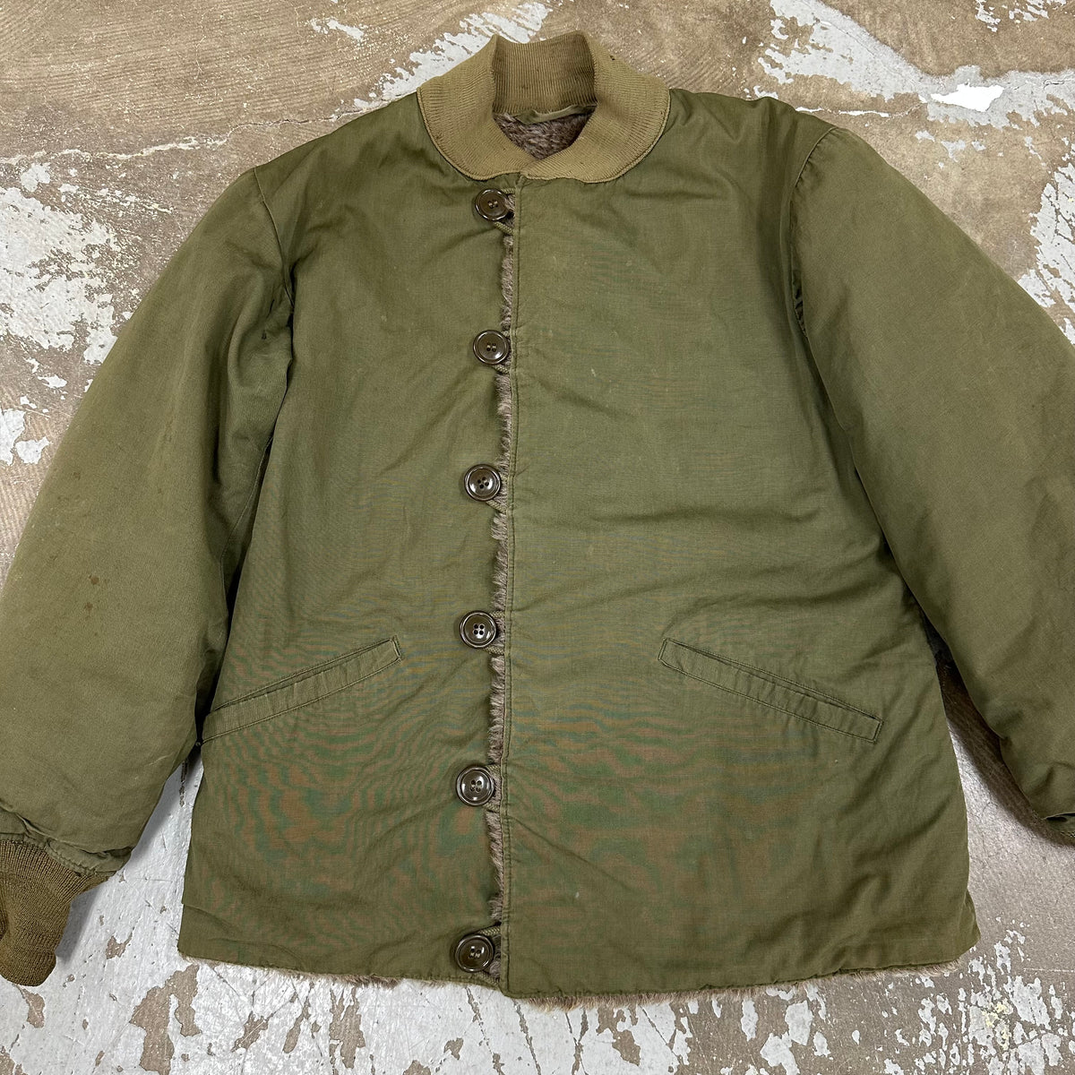 1940’s WWII M-43 Pile Liner Jacket Size 36