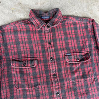 1990’s Old School Plaid Cotton Flannel Shirt