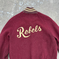 1950’s Rebels Chainstitched Varsity Jacket Small