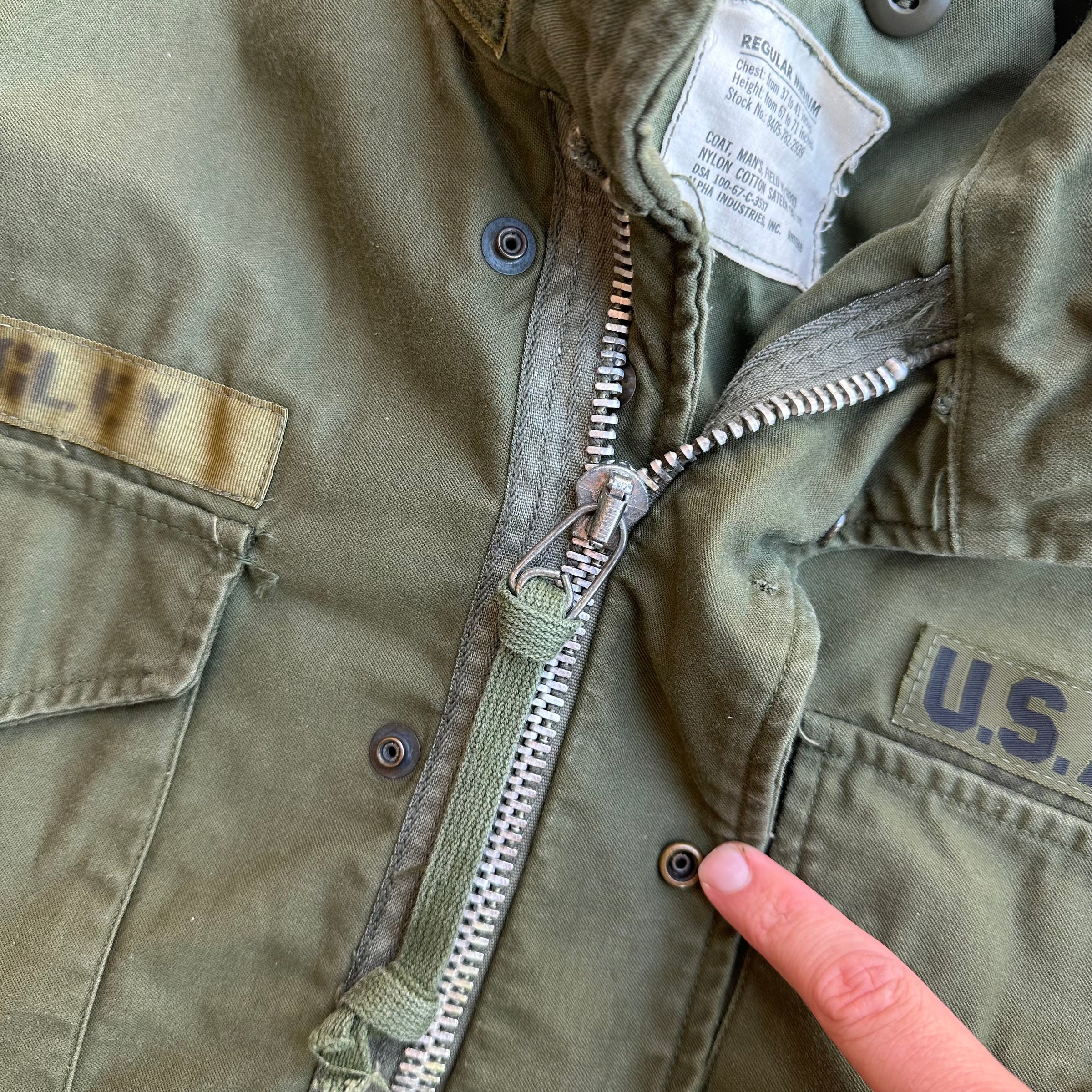 1960’s Mint Second Pattern M-65 Field Jacket Medium Regular