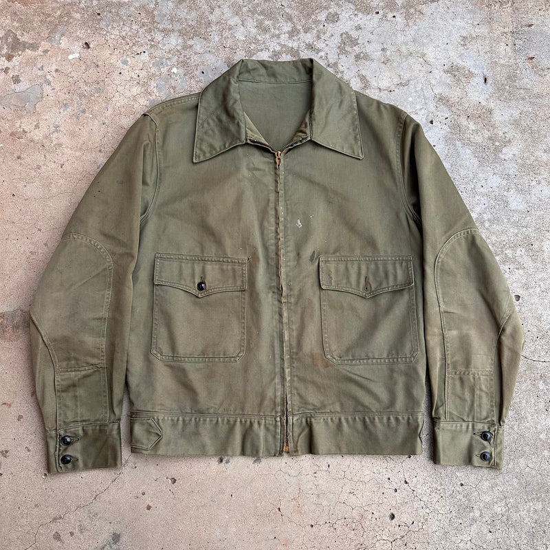 1940’s Cotton Mechanics Jacket Large