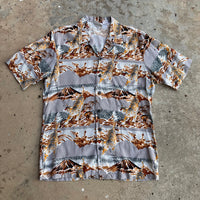 Late 90’s/Y2K Kennington Tiger Souvenir Rayon Blend Shirt Medium