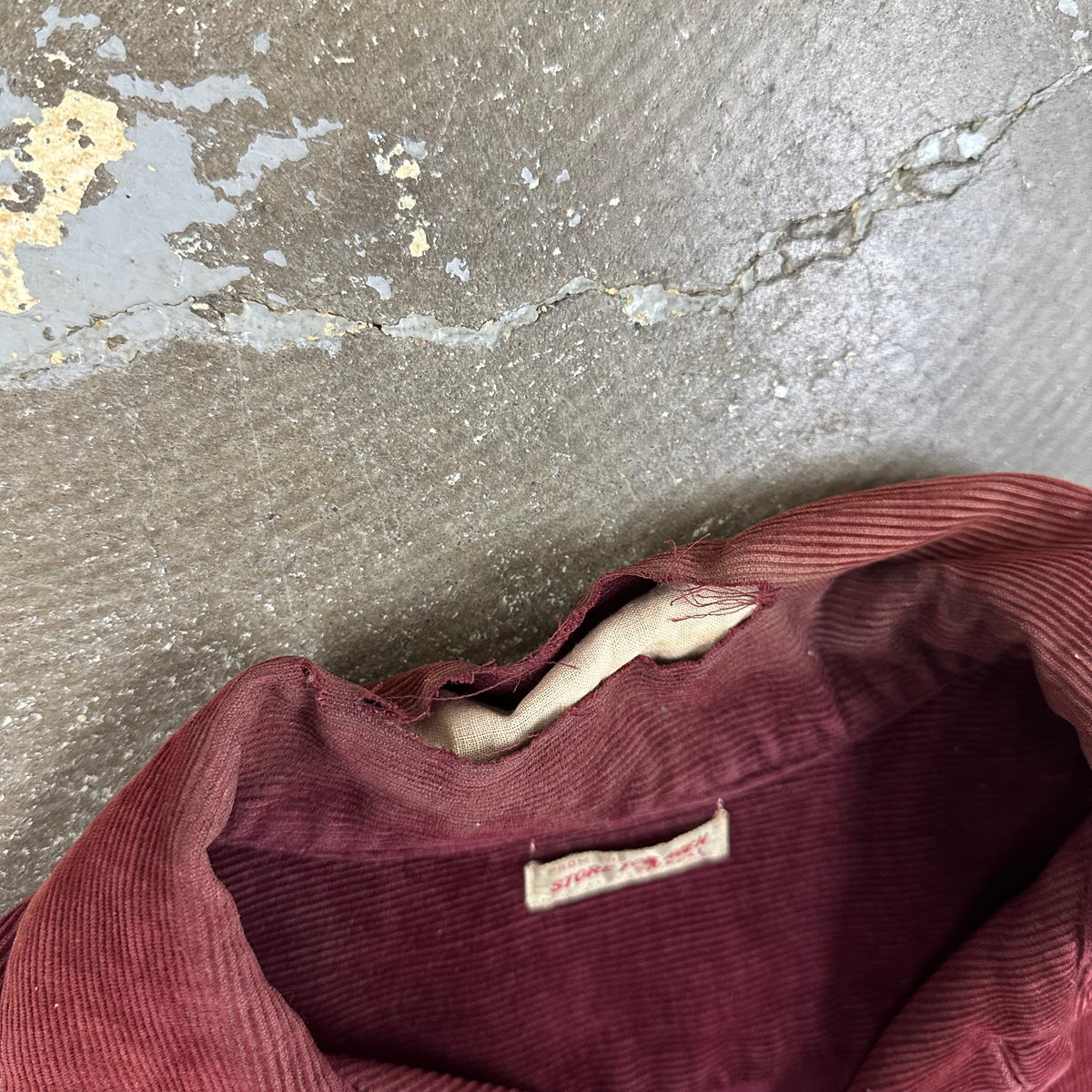 1940’s/50’s Spiegel Sun Faded Burgundy Corduroy Shirt Medium