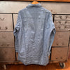 1940’s Stenciled WWII USN Chambray Shirt Large 22.5” Chest