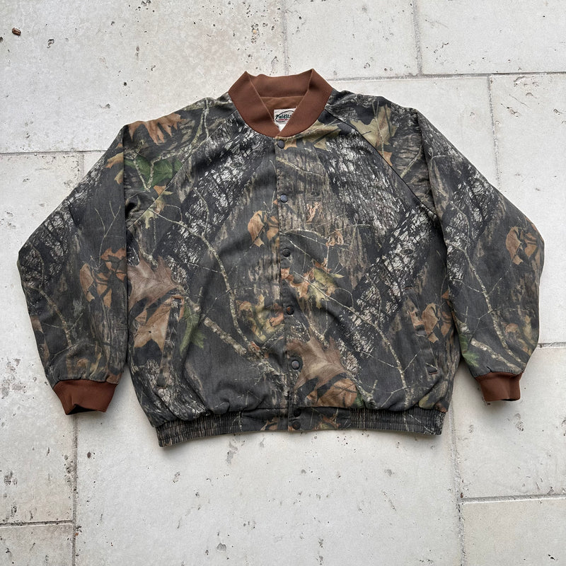 1990’s Field Staff Mossy Oak Camo Bomber Jacket XXL