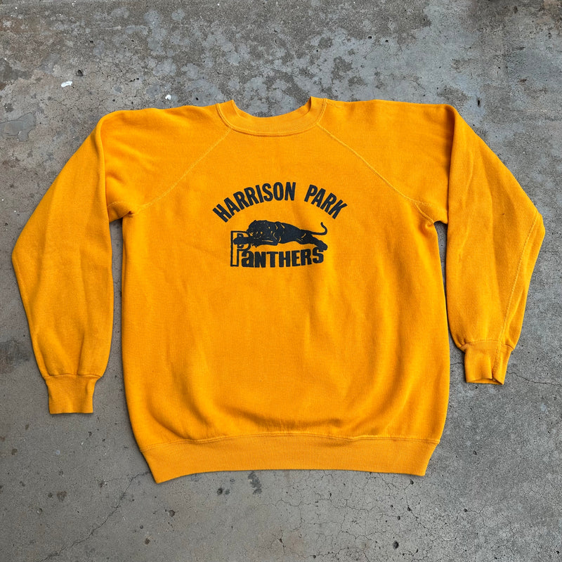 1970’s Harrison Park Panthers Raglan Crewneck Sweatshirt 23” Chest