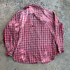 1950’s Thrashed Blue Bell Wrangler Cotton Flannel Shirt Large