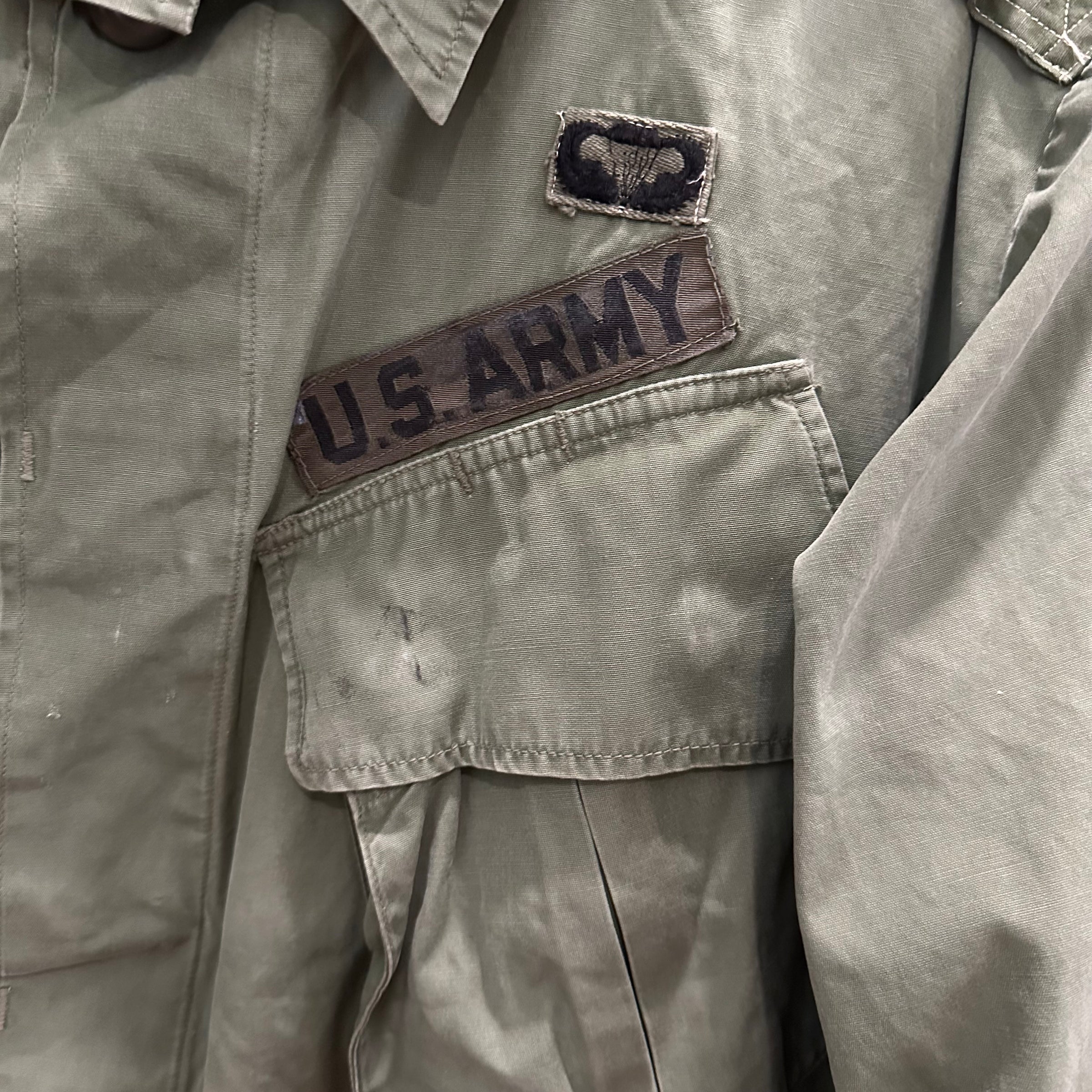1960’s Vietnam War Modified 3rd Pattern Poplin Jungle Jacket XL Long