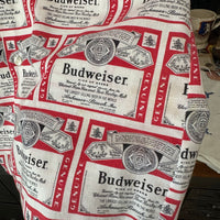 1960’s/70’s Budweiser All Over Print Loop Collar Short Sleeve Shirt