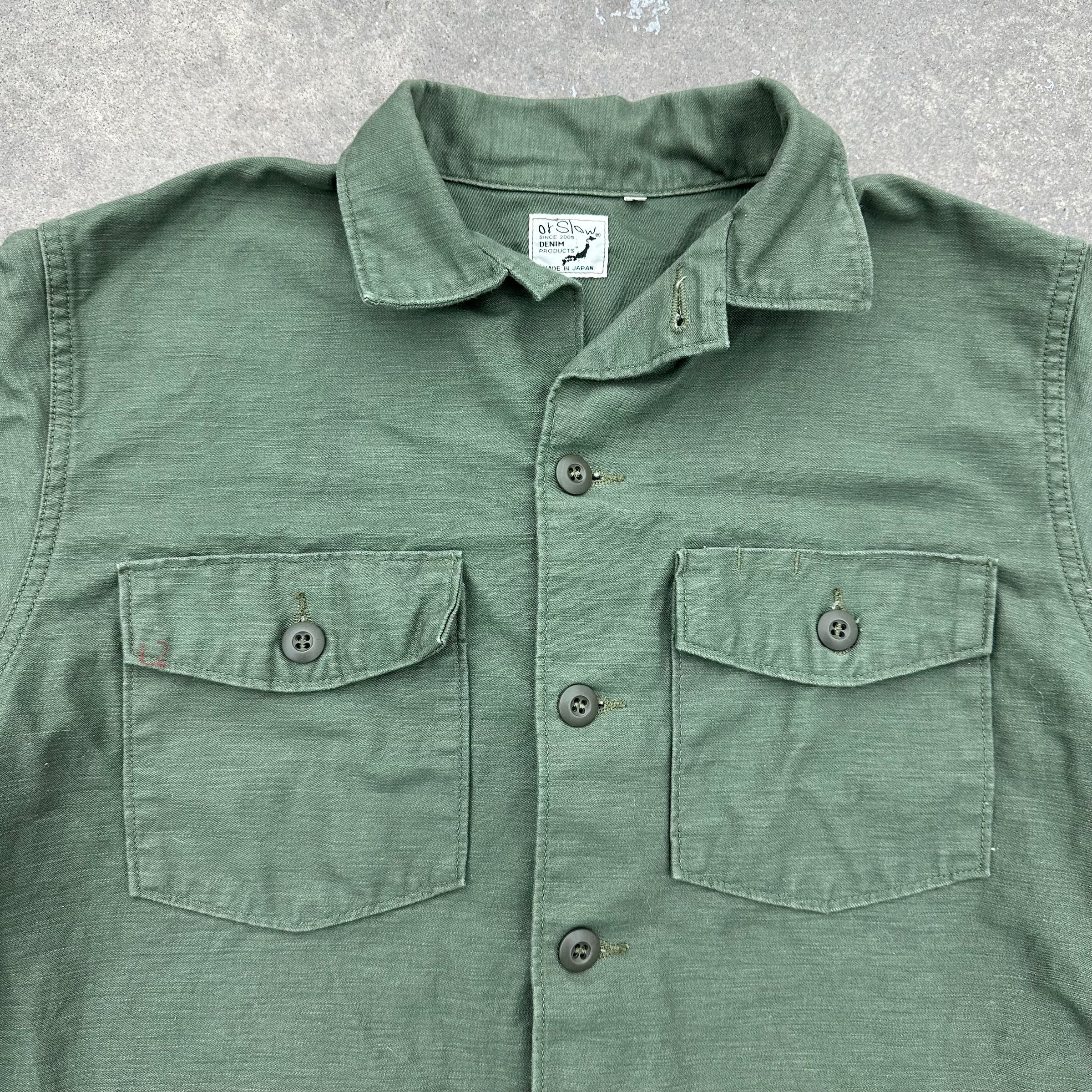 OrSlow US Army Fatigue Shirt Size 4