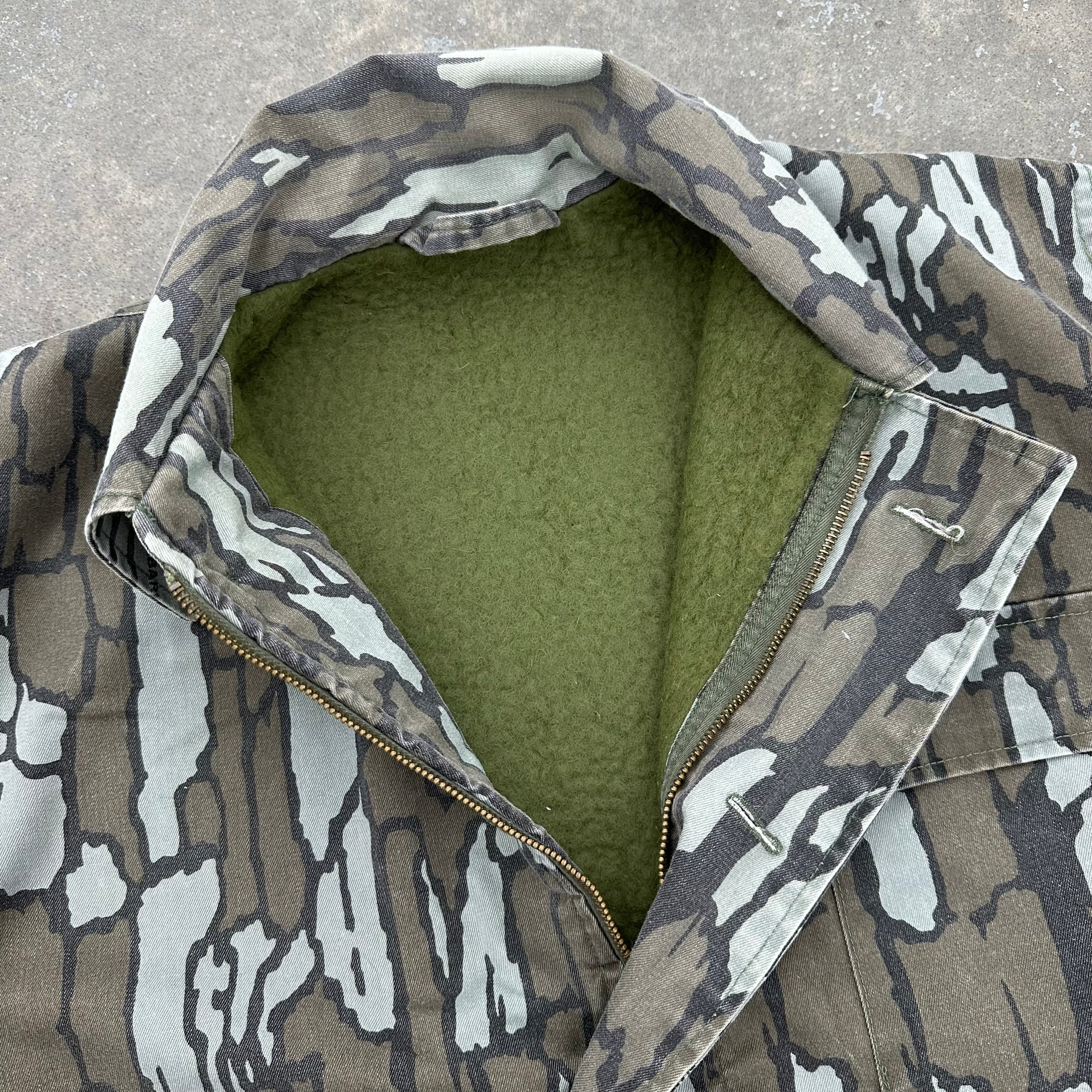 1980’s Trebark Camo A-2 Deck Jacket Large