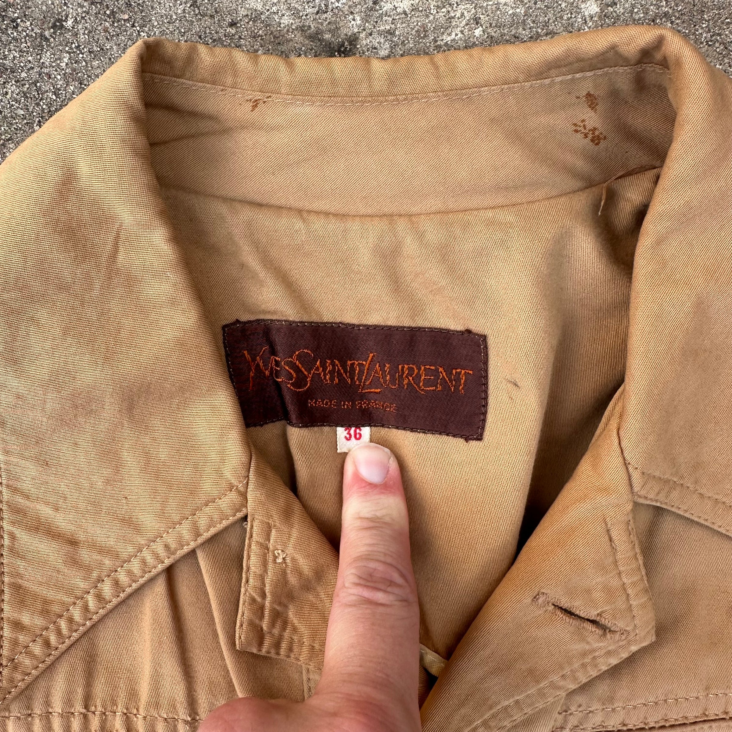 1970’s Yves Saint Laurent Bush Jacket Size 36