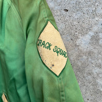 1950’s Butwin Crack Squad Patched Satin Jacket Small