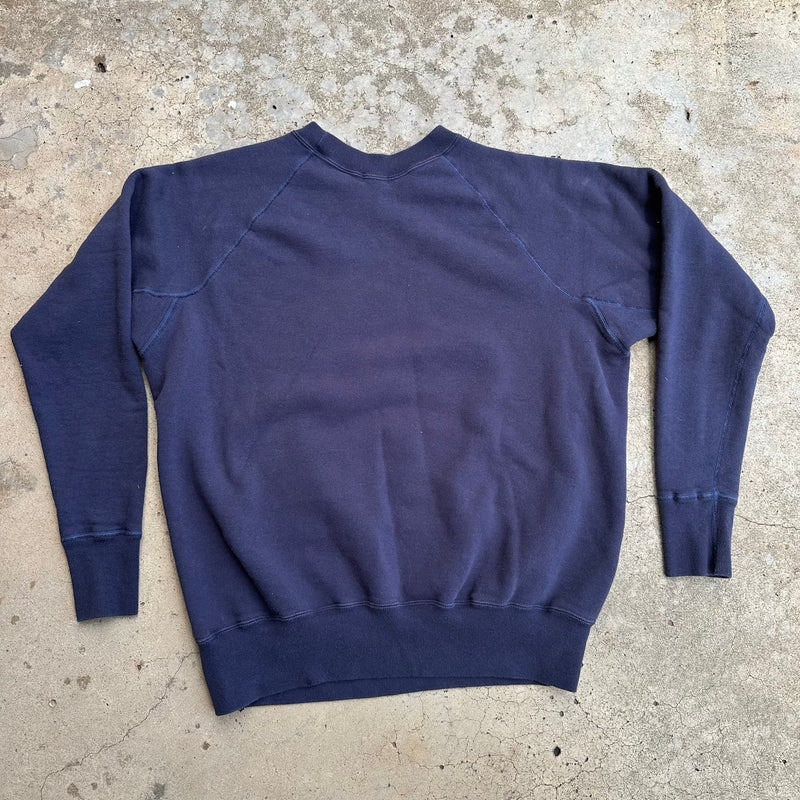 Warehouse Repro Fort Polk Flock Print Sweatshirt Size 44