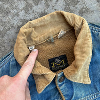 1960’s Maverick Blue Bell Sherpa Lined Denim Jacket Size 40