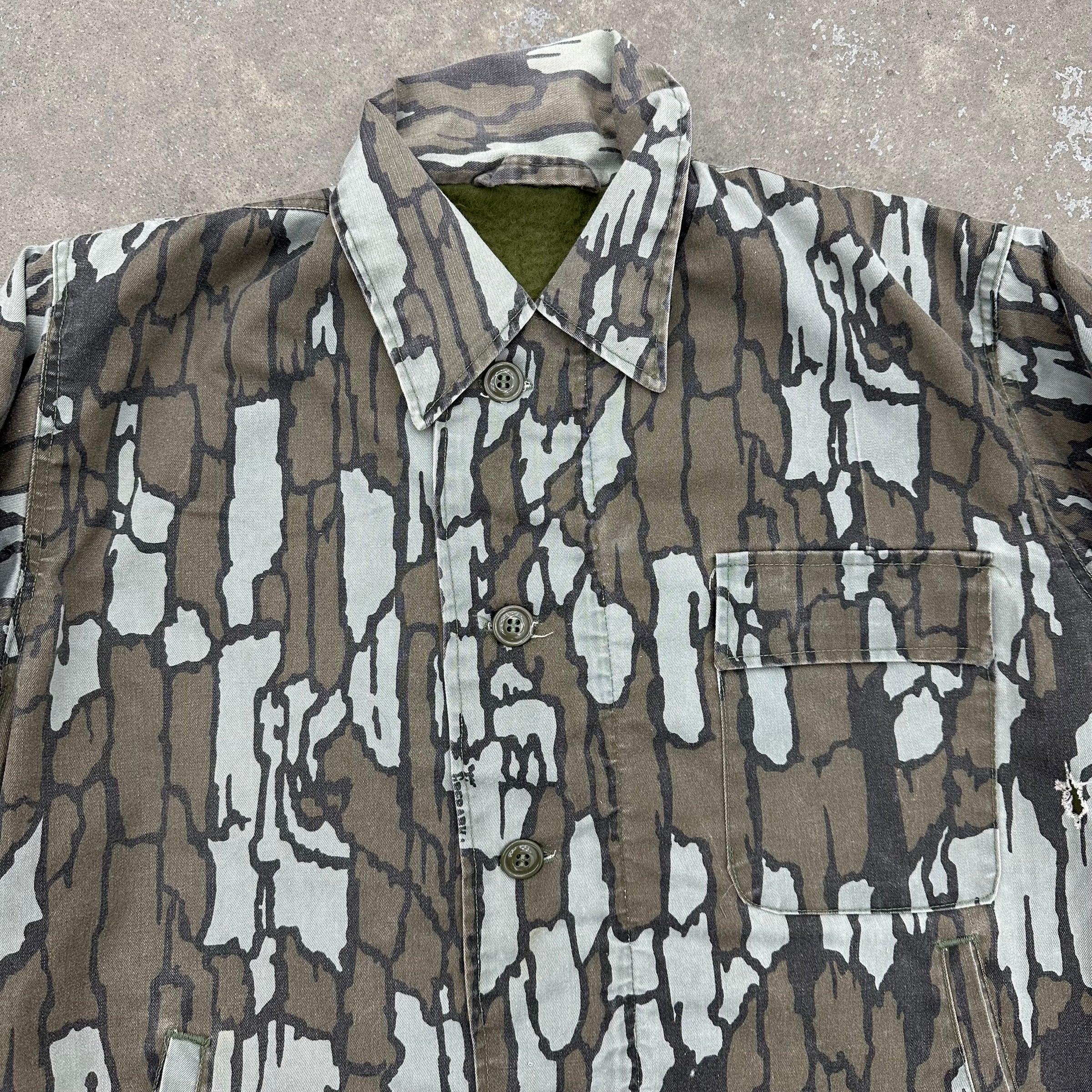 1980’s Trebark Camo A-2 Deck Jacket Large