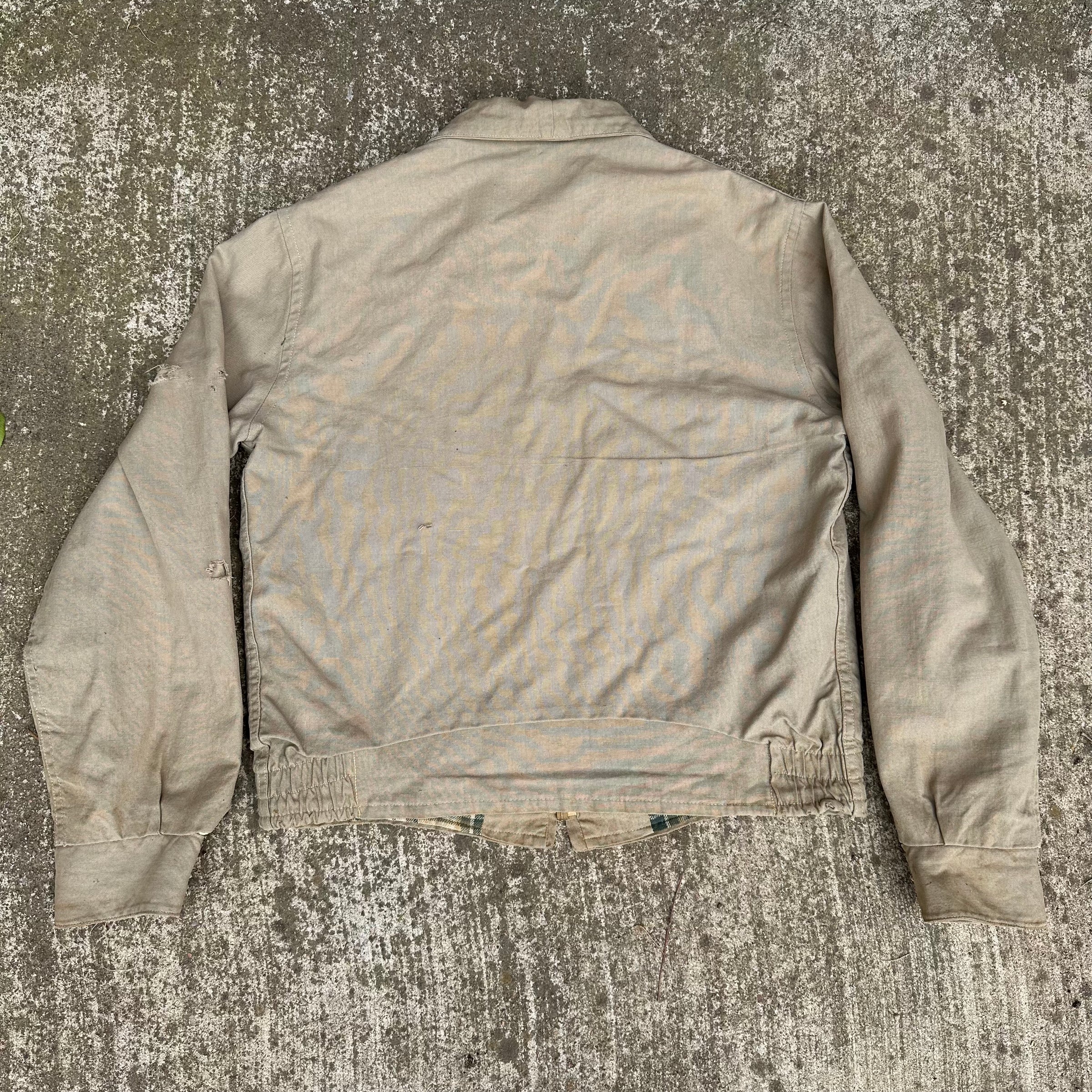 1940’s/50’s Montgomery Ward Flannel Lined Cotton Jacket