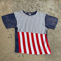 1960’s Leisurewear by Parkley Pop Art American Flag T-Shirt Small