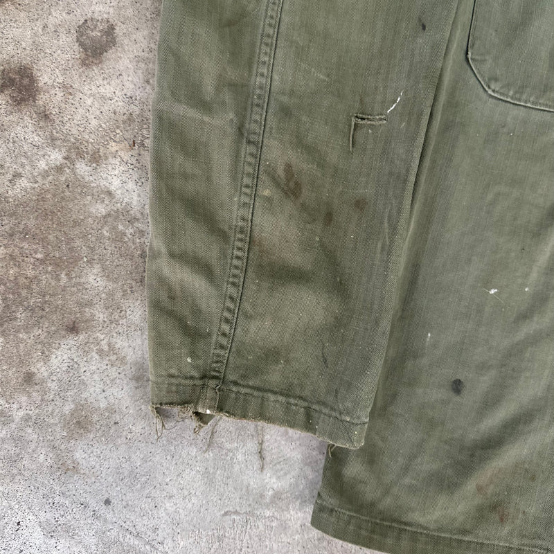 1940’s/50’s Thrashed US Army M-47 HBT Shirt Medium