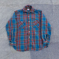 1970’s Big Yank Thrashed Cotton Flannel Shirt Medium