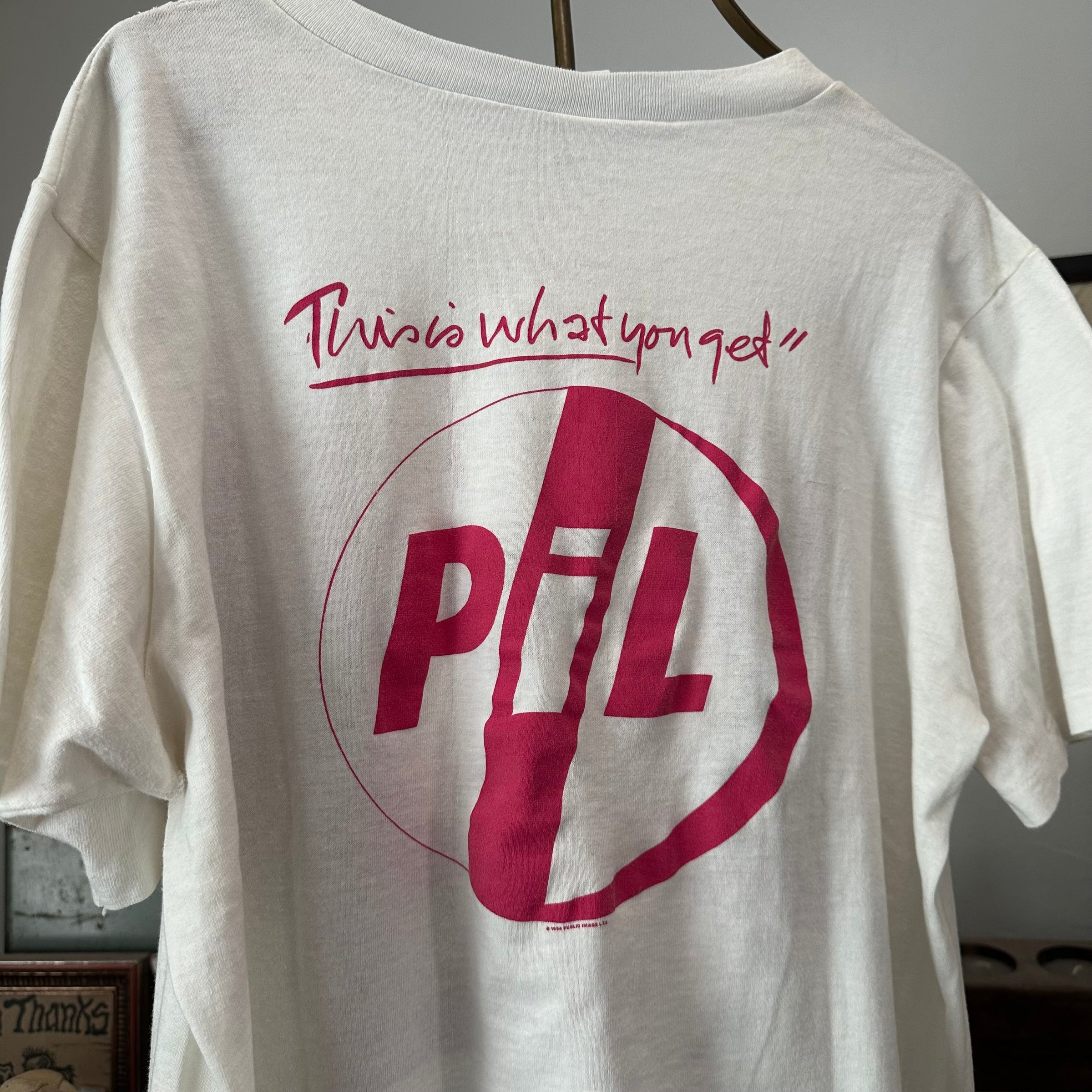 1984 Public Image Limited “This is What You Want … This is What You Get” Album Promo T-Shirt Large