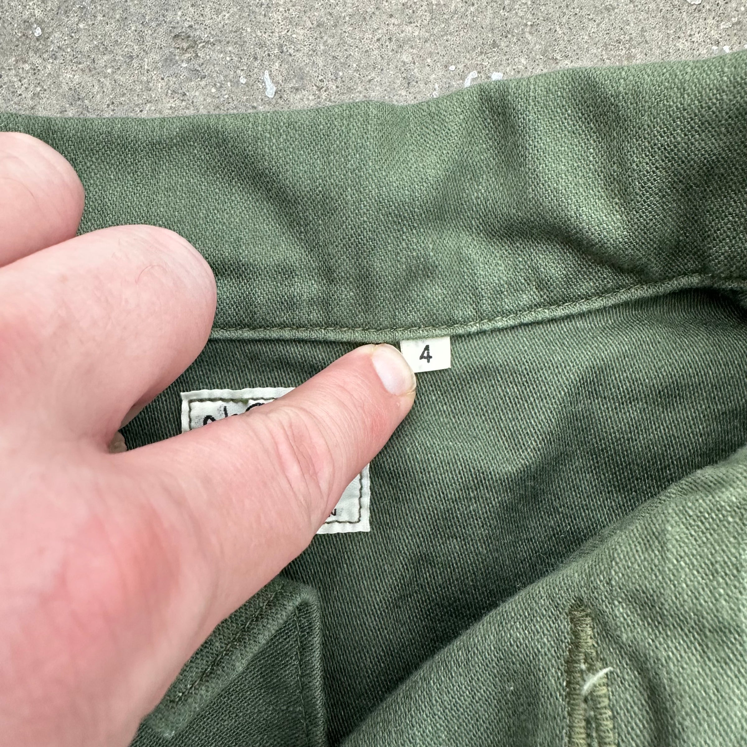 OrSlow US Army Fatigue Shirt Size 4