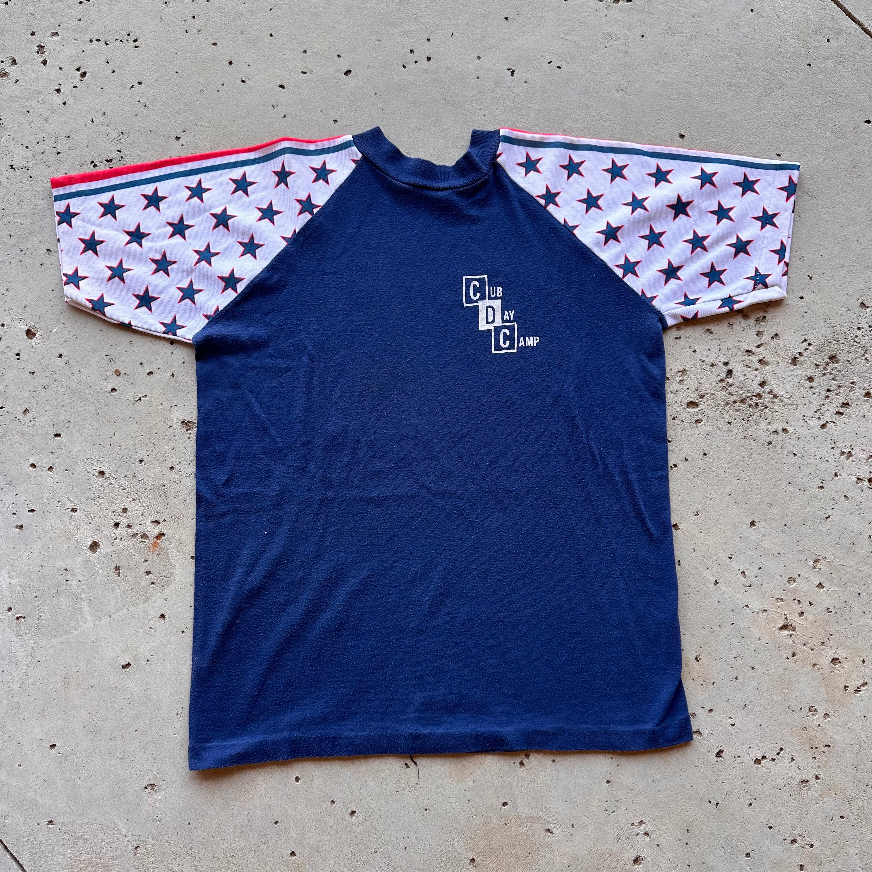 1970's Velva Sheen Star Sleeved Camp T-Shirt Small – Little Chum
