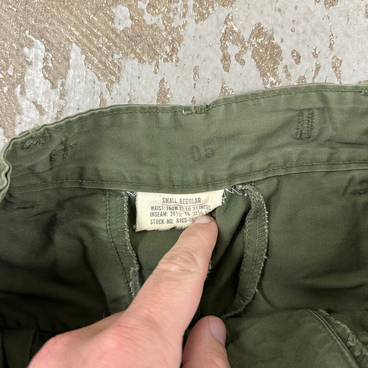 1960’s Mint Vietnam War Poplin Jungle Pants Small Regular