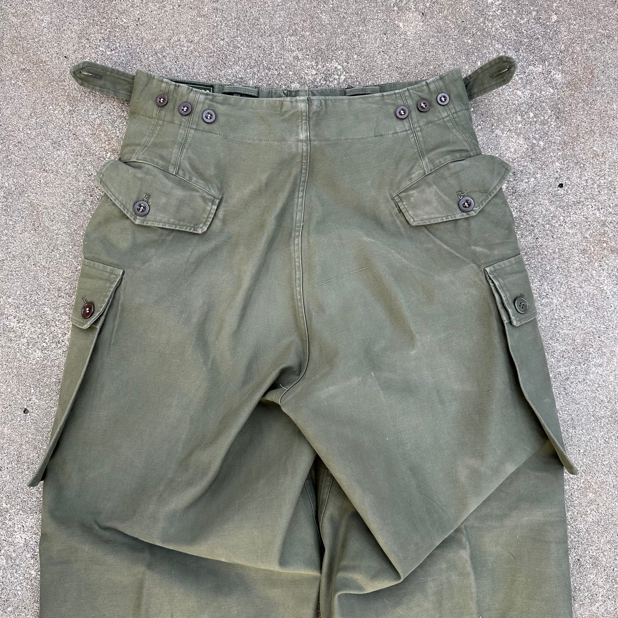 1960’s Dutch Military Fatigue Pants 31” Waist