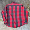 1980’s Five Brothers Plaid Cotton Flannel Shirt Medium