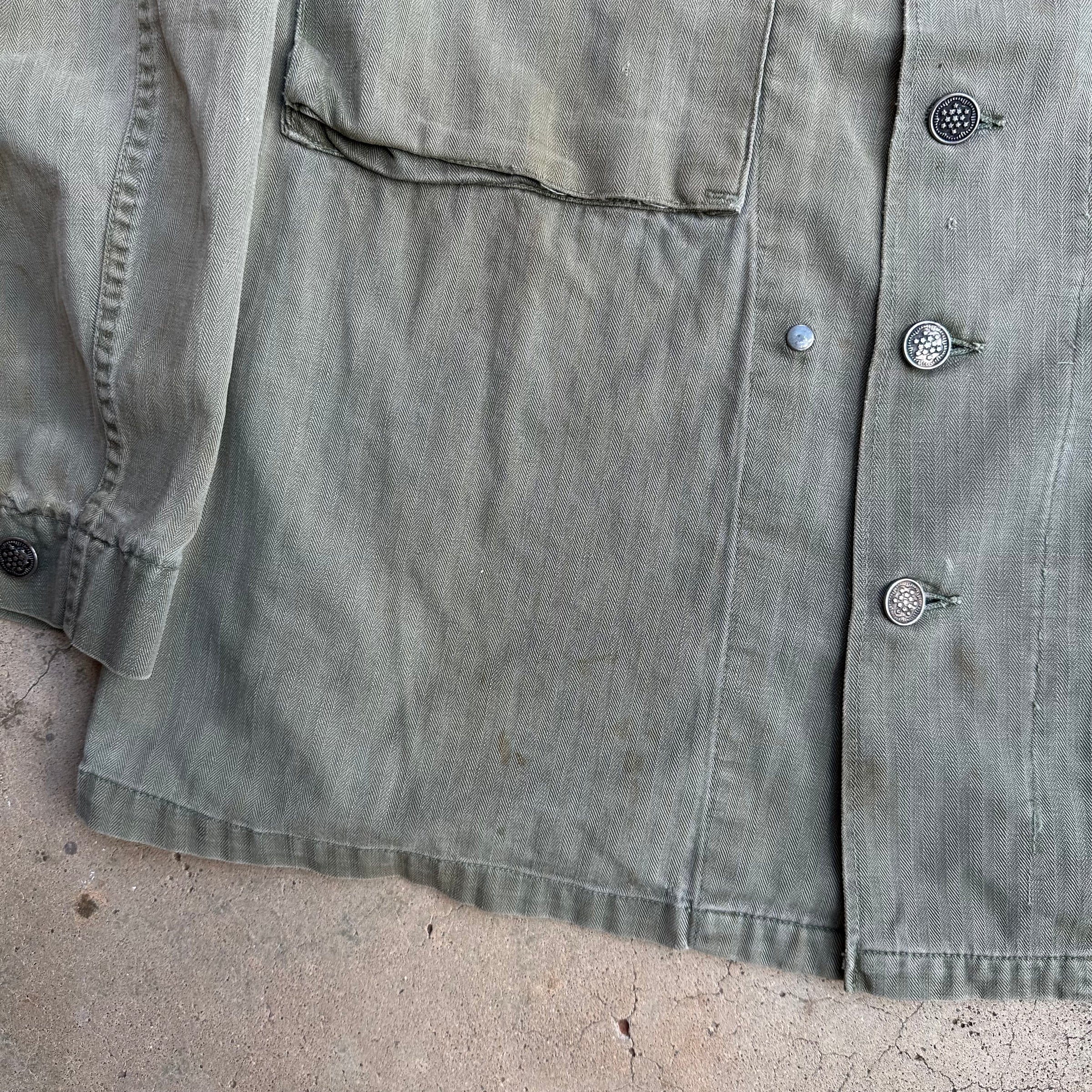 1940’s WWII M-43 HBT Jacket 25.5” Chest