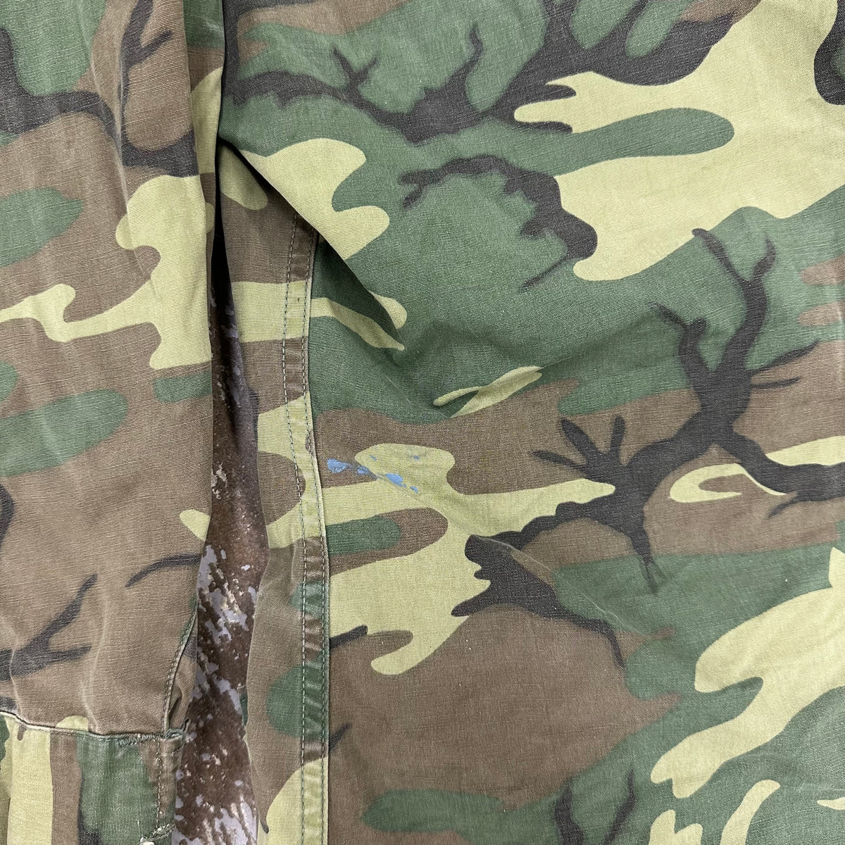 1960’s Vietnam War Poplin ERDL Camo Jungle Jacket Medium Regular