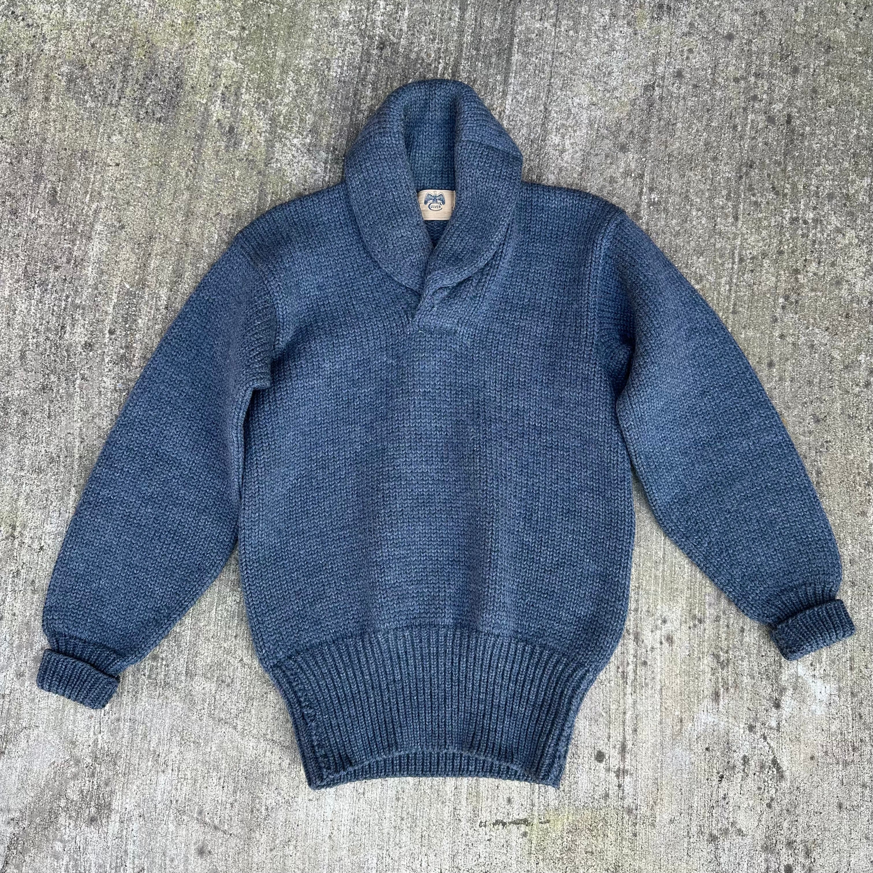 1930's/40's Culver Military Academy Shawl Collar Sweater Size 38