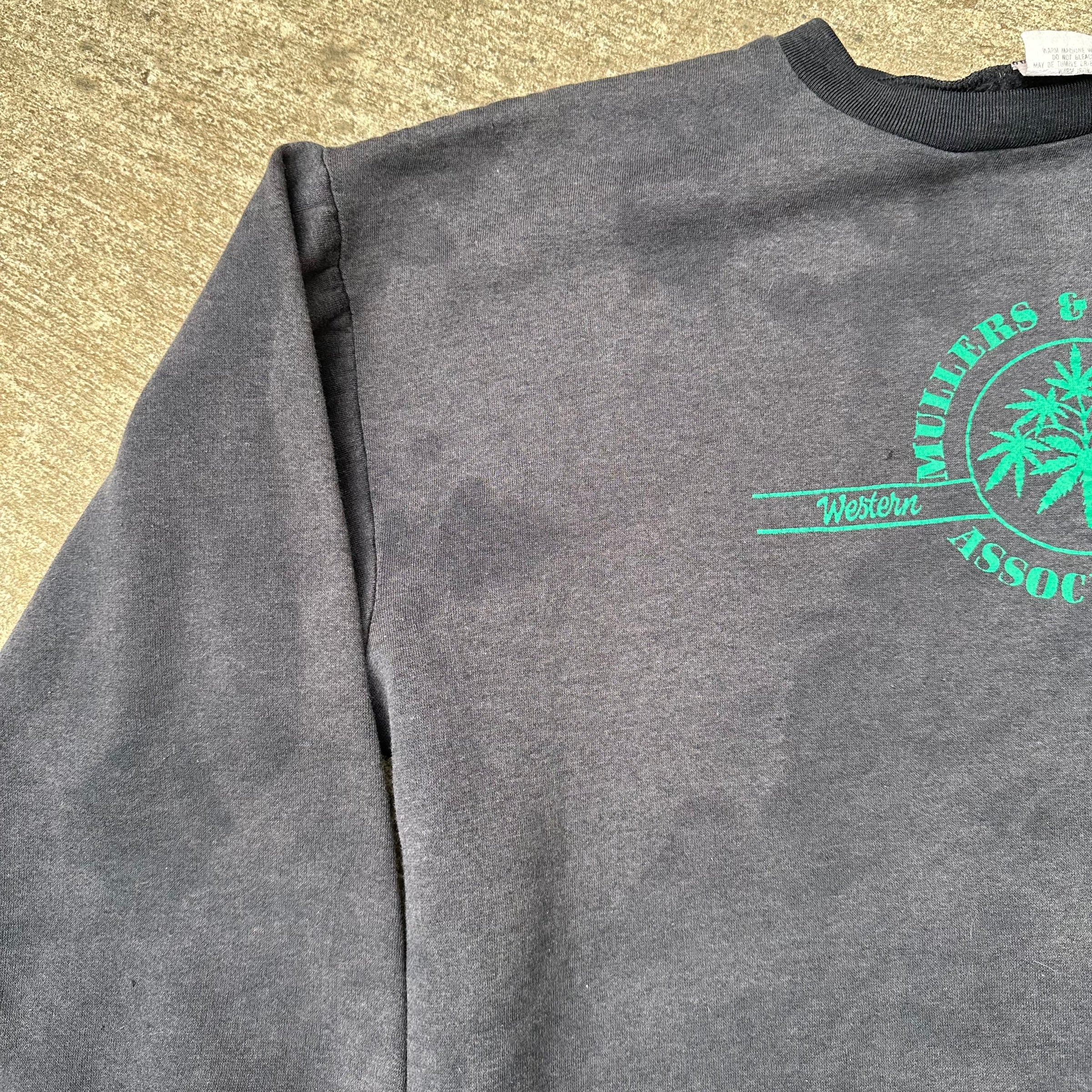 1980’s/90’s Australian Weed Packers Black Crewneck Sweatshirt XL