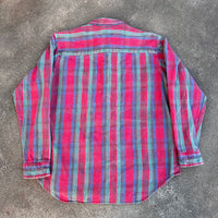 1980’s/90’s Five Brother Plaid Cotton Flannel Shirt Large