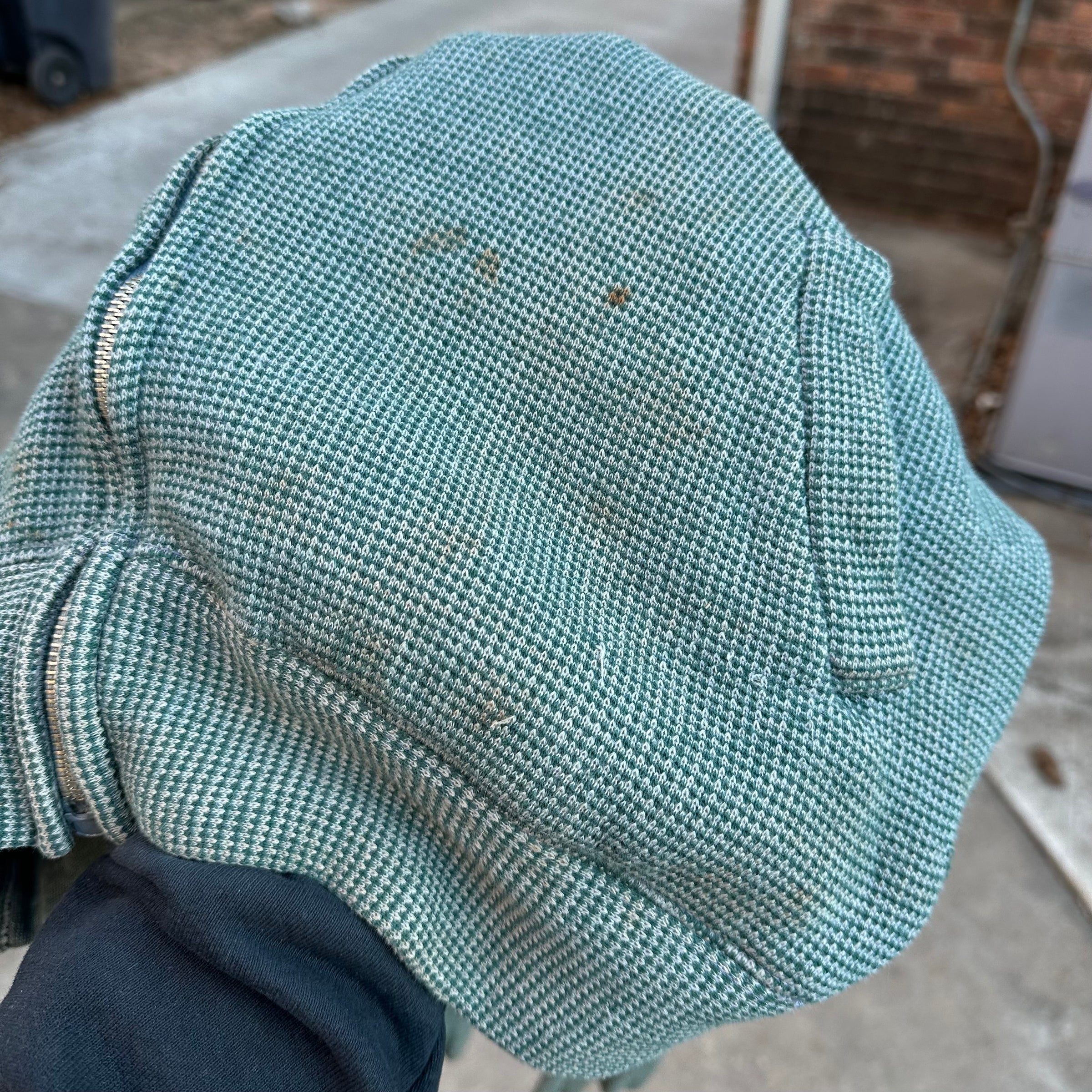 1940’s St Michael Sportswear Herringbone Cotton Full Zip Sweatshirt Size 40