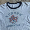 1960’s Auburn Swimming Ringer T-Shirt Medium