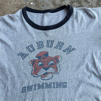 1960’s Auburn Swimming Ringer T-Shirt Medium