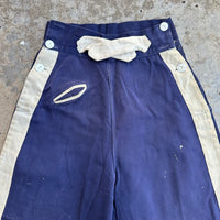 1930’s Anteme French Side Button Pants 23” Waist