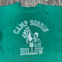 1960’s Camp Bobbin Hollow Flock Print Crewneck Sweatshirt