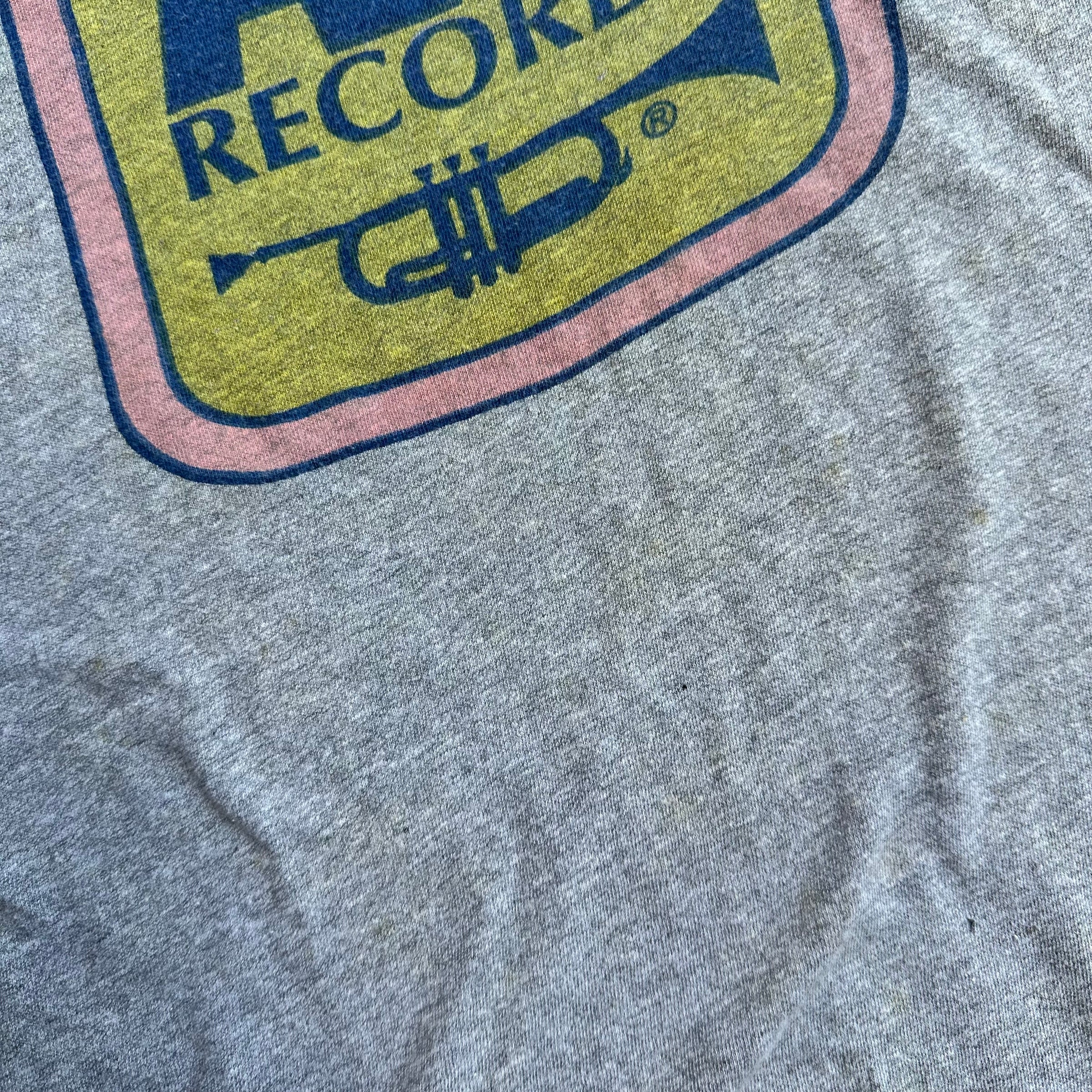 1970’s A&M Records Champion Blue Bar T-Shirt XL