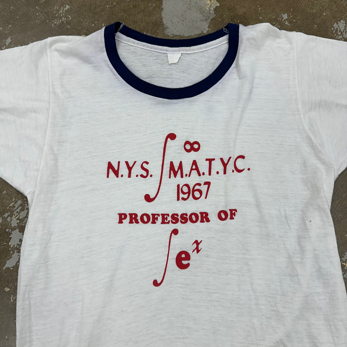1970’s New York State Professor of Sex Ringer T-Shirt Medium