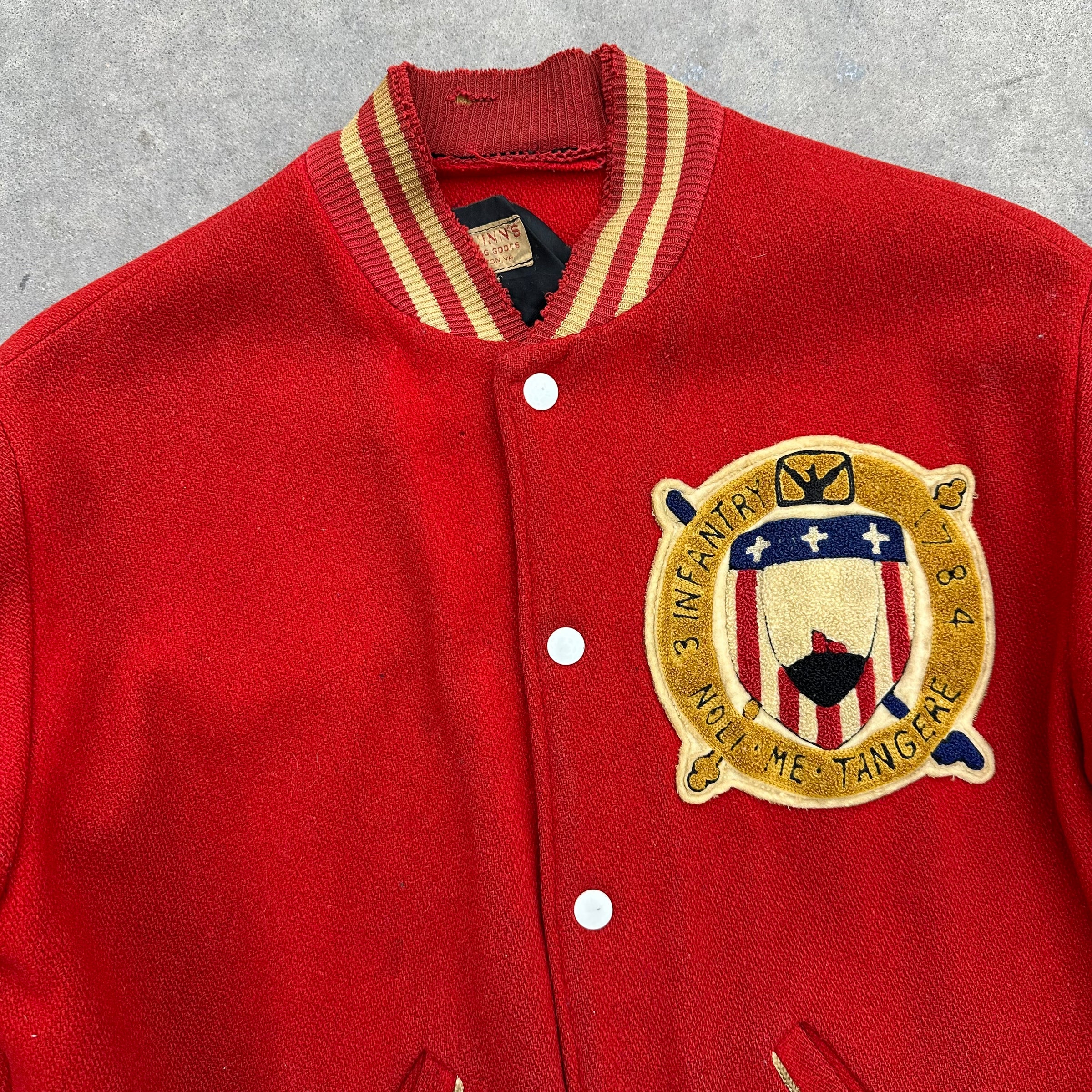 1950’s/60’s 3rd Infantry Regiment The Old Guard Chainstitched Varsity Jacket Large