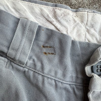 1950’s Anthony’s Buckhide Grey Sailcloth Cotton Work Pants 28” Waist